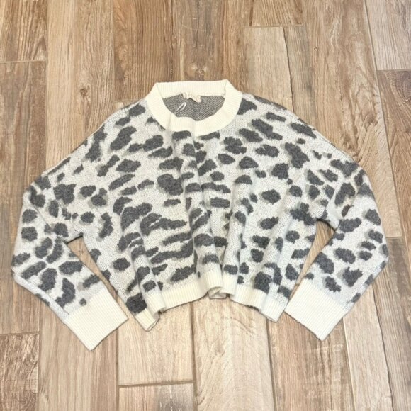 Altar'd State Leopard Print Crop Sweater - Picture 1 of 2